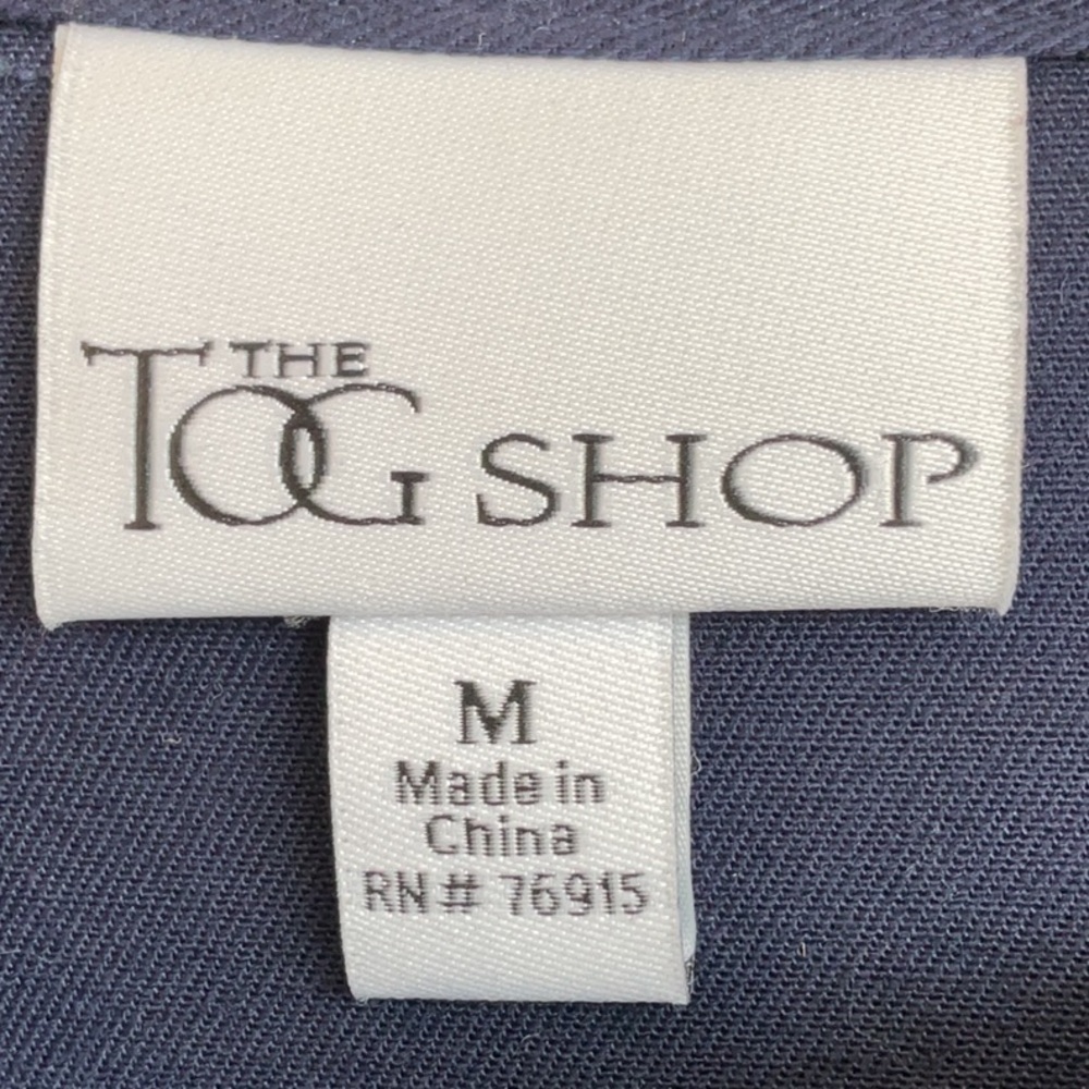 The Tog Shop Navy Button-Up Jacket M - Picture 2 of 5
